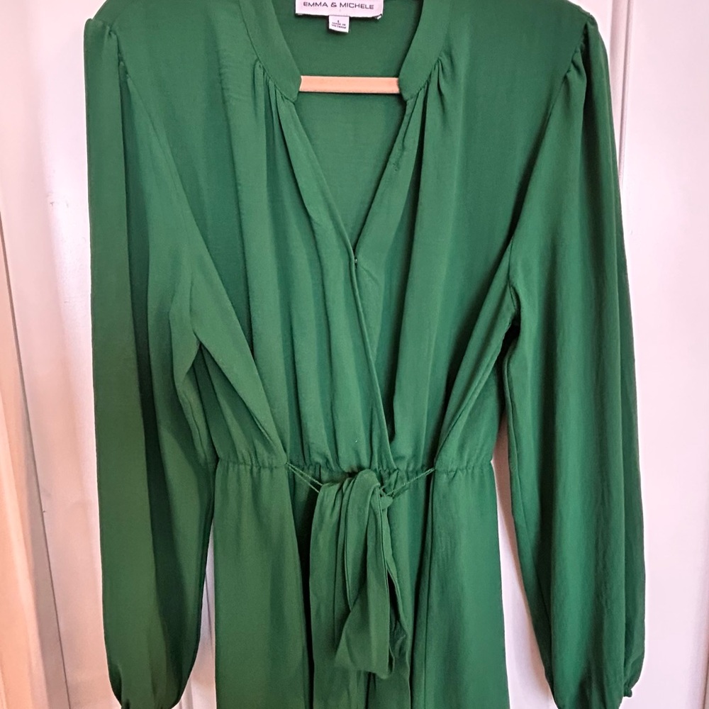 Green Long Sleeve Dress
